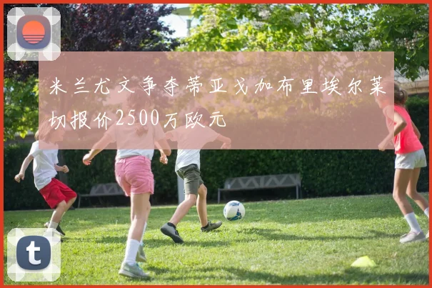 米兰尤文争夺蒂亚戈加布里埃尔莱切报价2500万欧元